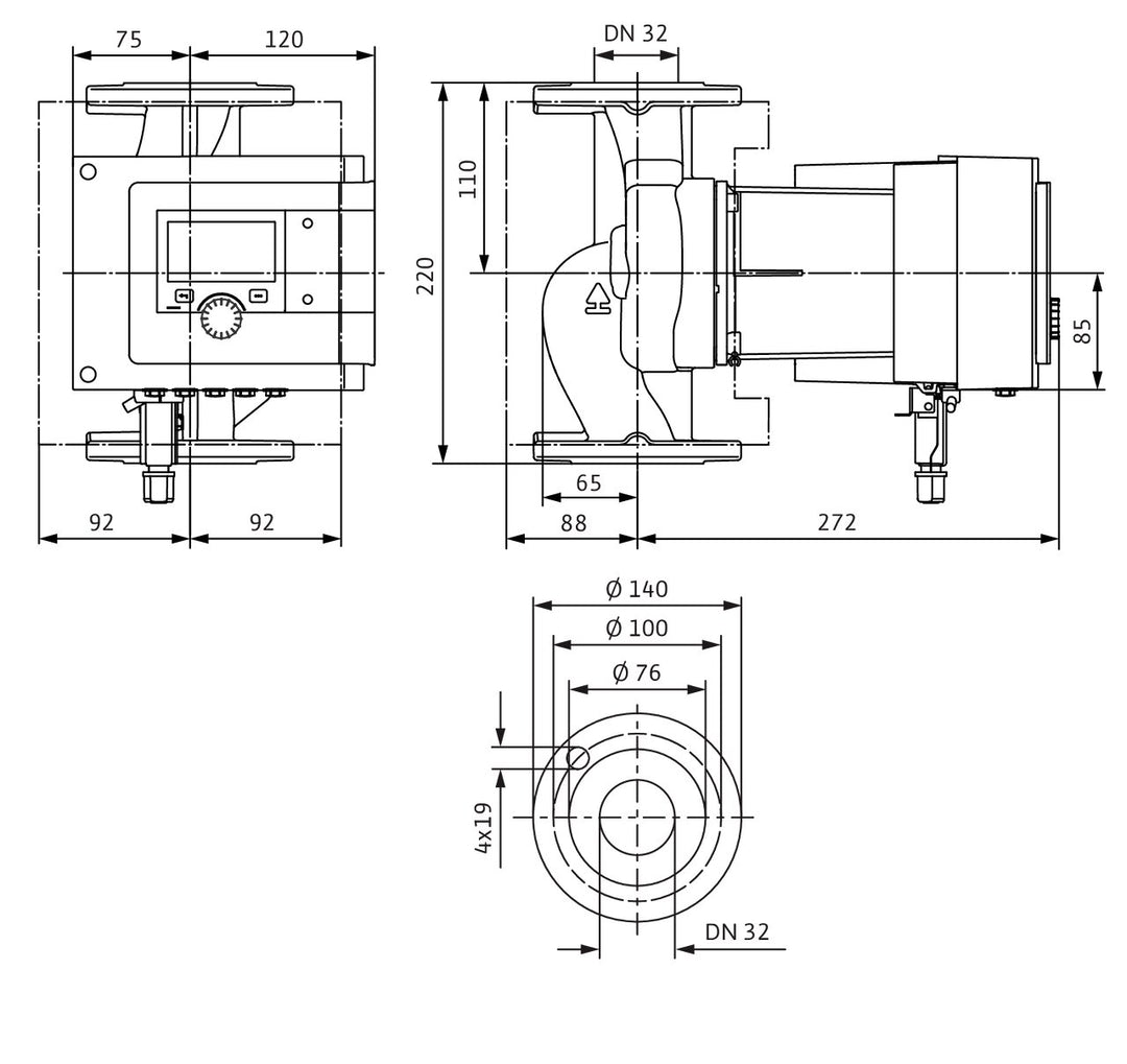 WILO Trinkwarmwasser Stratos MAXO-Z 32/0,5-12 Art. 2186250