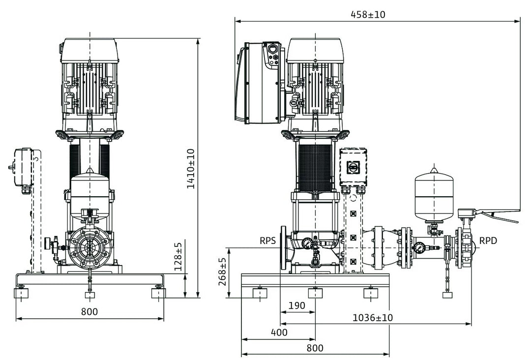 WILO Kompakt-Druckerhöhungsanlage COR-1MVIE9502/1-GE Art. 2551695