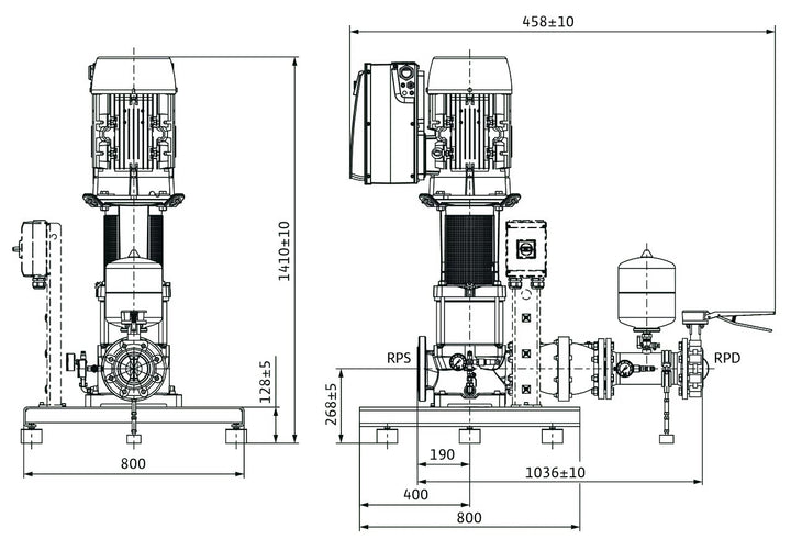 WILO Kompakt-Druckerhöhungsanlage COR-1MVIE9502/1-GE Art. 2551695