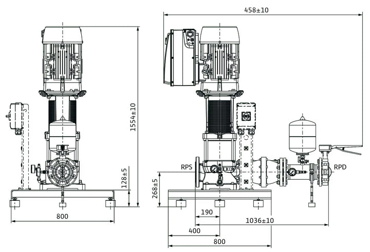 WILO Kompakt-Druckerhöhungsanlage COR-1MVIE7004-GE Art. 2551693