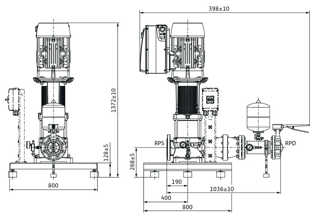 WILO Kompakt-Druckerhöhungsanlage COR-1MVIE9502-GE Art. 2551696