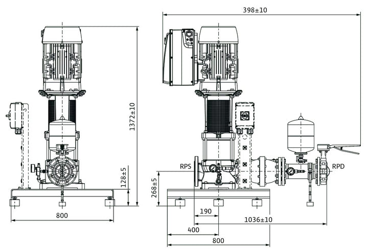 WILO Kompakt-Druckerhöhungsanlage COR-1MVIE9502-GE Art. 2551696
