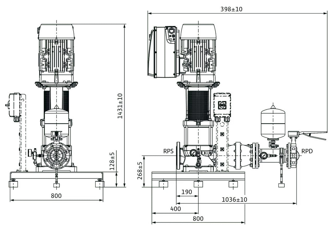 WILO Kompakt-Druckerhöhungsanlage COR-1MVIE7003/1-GE Art. 2551691