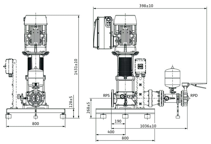 WILO Kompakt-Druckerhöhungsanlage COR-1MVIE7003/1-GE Art. 2551691