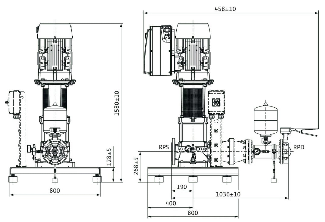 WILO Kompakt-Druckerhöhungsanlage COR-1MVIE7004/2-GE Art. 2551692