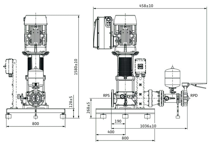 WILO Kompakt-Druckerhöhungsanlage COR-1MVIE7004/2-GE Art. 2551692