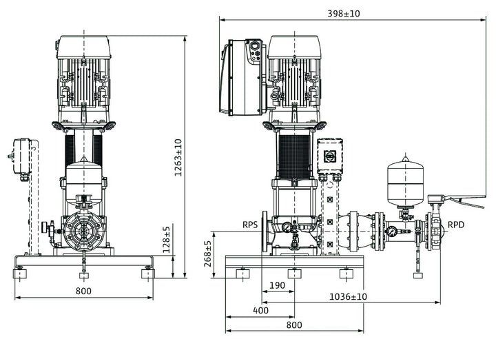 WILO Kompakt-Druckerhöhungsanlage COR-1MVIE9501-GE Art. 2551694
