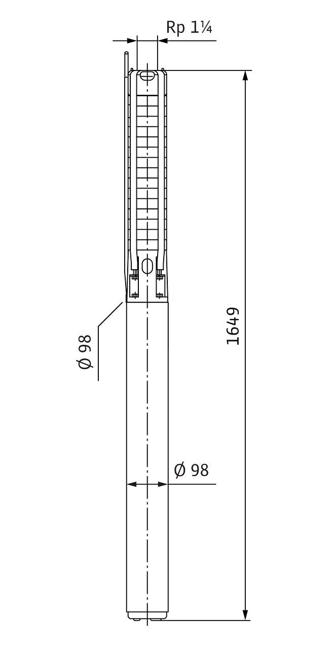 WILO Unterwassermotor-Pumpe Sub TWI 4.02-48-D (1~230 V, 50 Hz) Art. 6091329