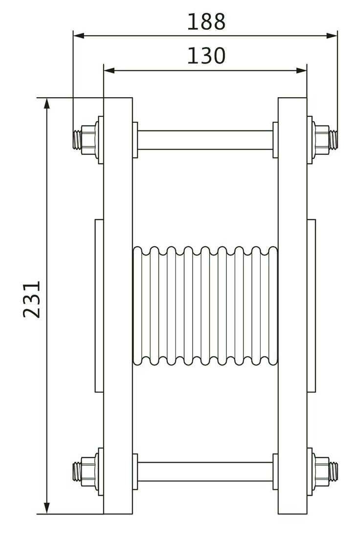 WILO Edelstahlkompensator DN 40, PN 16 Art. 2515508