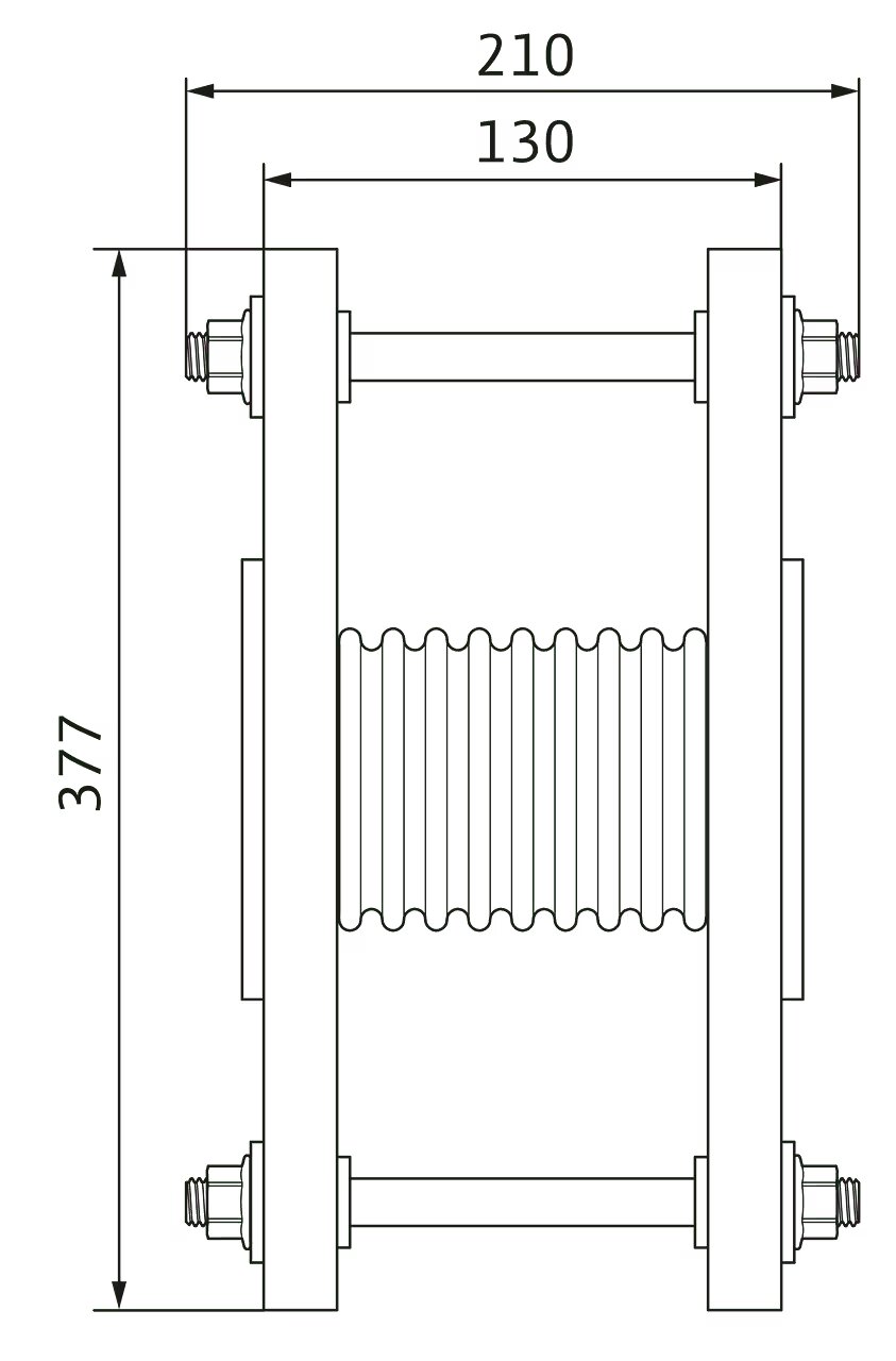WILO Edelstahlkompensator DN 125, PN 16 Art. 2514245