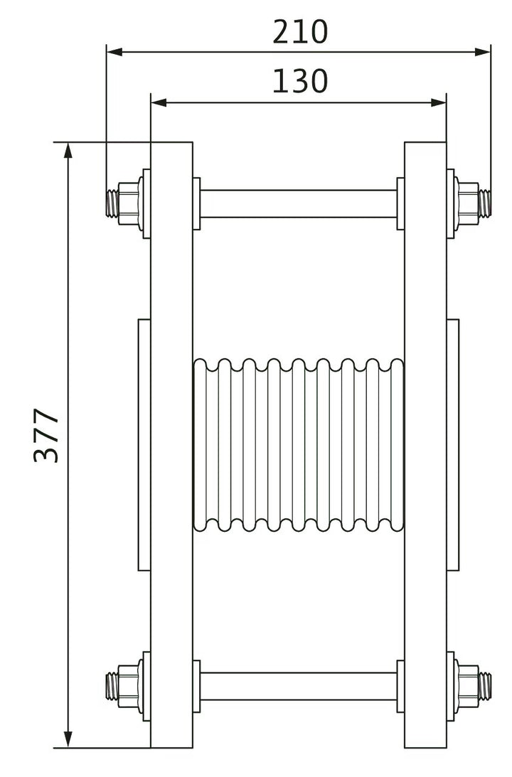 WILO Edelstahlkompensator DN 125, PN 16 Art. 2514245