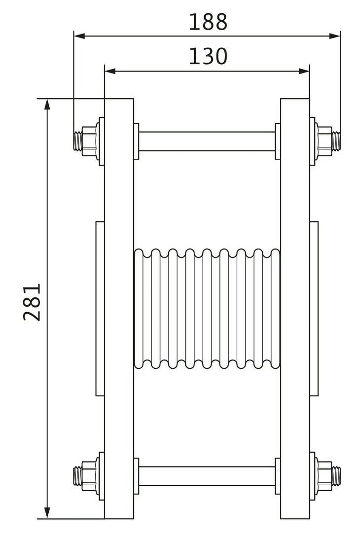 WILO Edelstahlkompensator DN 80, PN 16 Art. 2514243