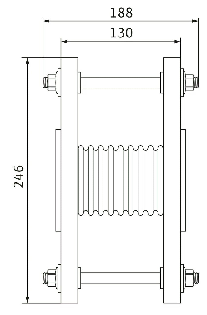 WILO Edelstahlkompensator DN 50, PN 16 Art. 2514241
