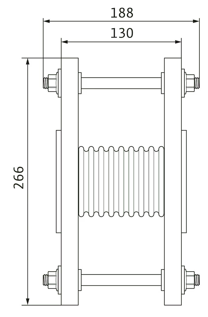 WILO Edelstahlkompensator DN 65, PN 16 Art. 2514242