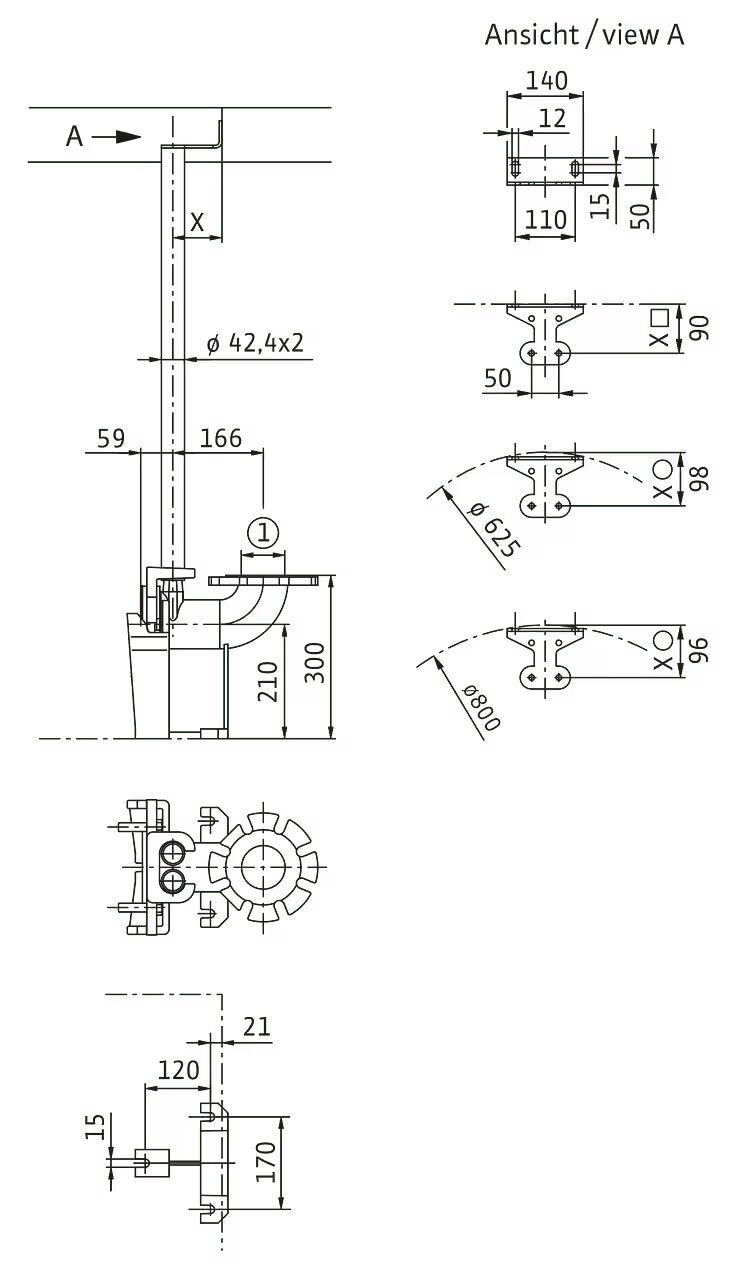 WILO Einhängevorrichtung DN 100/2RK Art. 6082336