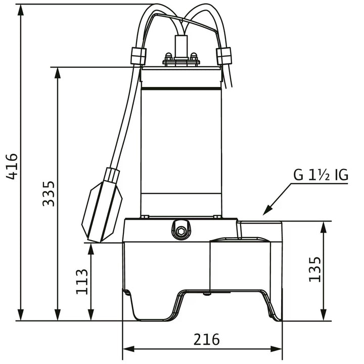 WILO Tauchmotorpumpe Rexa MINI3-V04.13/M08-523/A-5M Art. 3094007