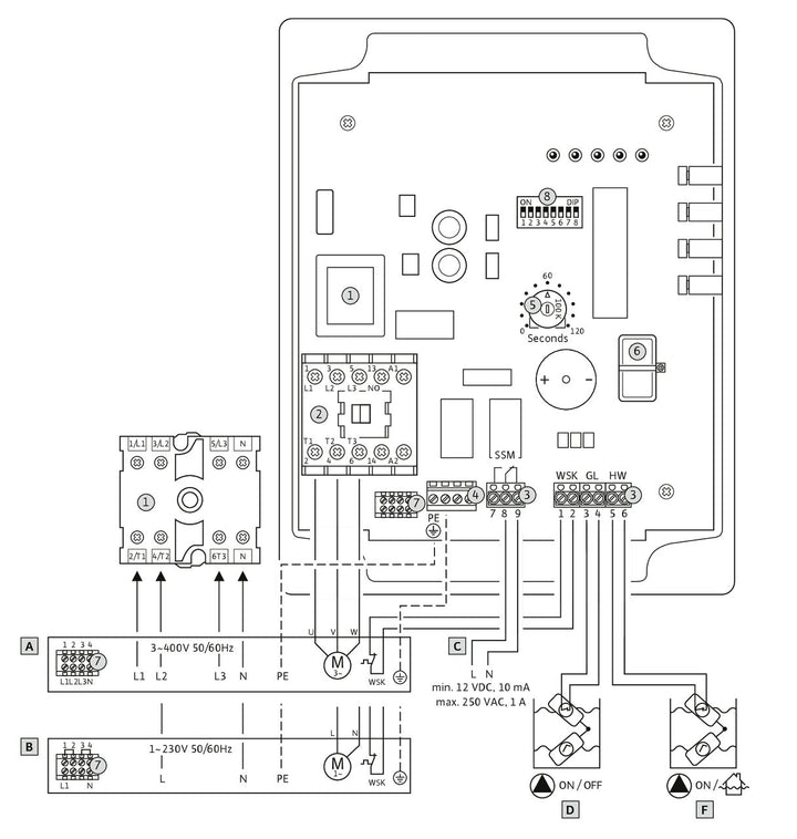 WILO Mikroprozessor MS-L-1x4kW-DOL Ar. 2539741