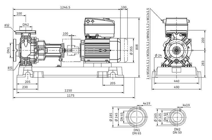WILO Kreiselpumpe Yonos GIGA-N 50/200-22/2-R1 Art. 6088944