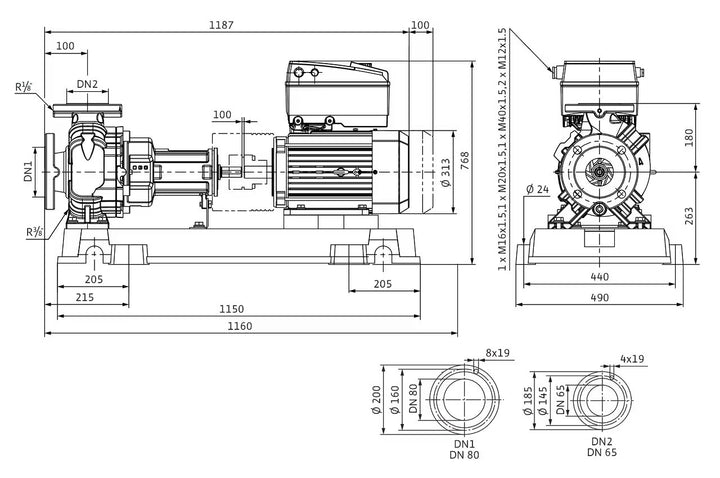 WILO Kreiselpumpe Yonos GIGA-N 65/125-11/2-R1 Art. 6088952