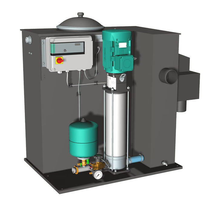 WILO Kompakt-Druckerhöhungsanlage, mit Vorbehälter Economy CO/T-1 Helix V 410/EC Art. 2554262