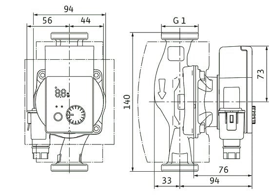 WILO Trinkwarmwasser Yonos PICO-Z 15/0,5-4 140 Art. 4255411