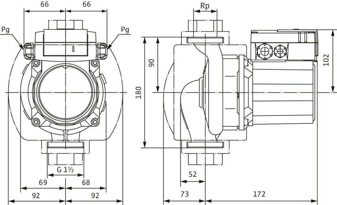 WILO Trinkwarmwasser TOP-Z 25/10 (3~400 V, PN 16, RG) Art. 2175510
