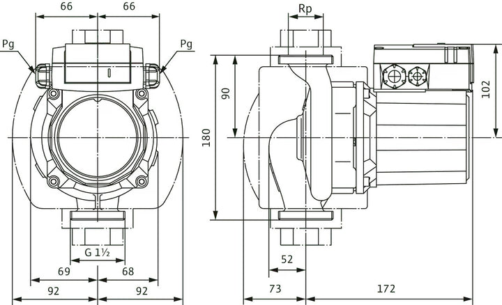 WILO Trinkwarmwasser TOP-Z 25/10 (3~400 V, PN 16, RG) Art. 2175510
