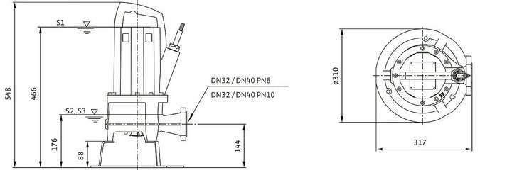 WILO Schneidwerkpumpe Rexa PRO-S03-112A/21T011X540/O Art. 6093105