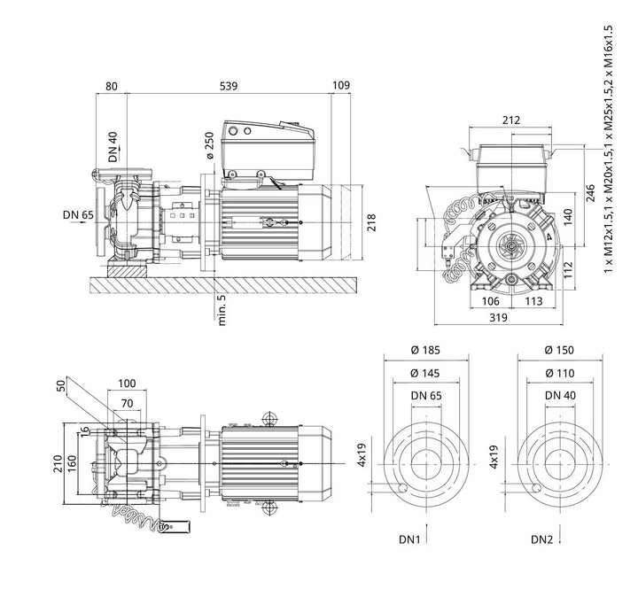 WILO Einstufige BL-E40/115-4/2-S1 Art 2222287