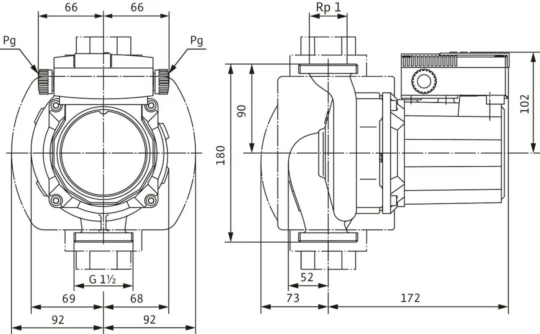 WILO Trinkwarmwasser TOP-Z 25/10 (1~230 V, PN 10, RG) Art. 2061964