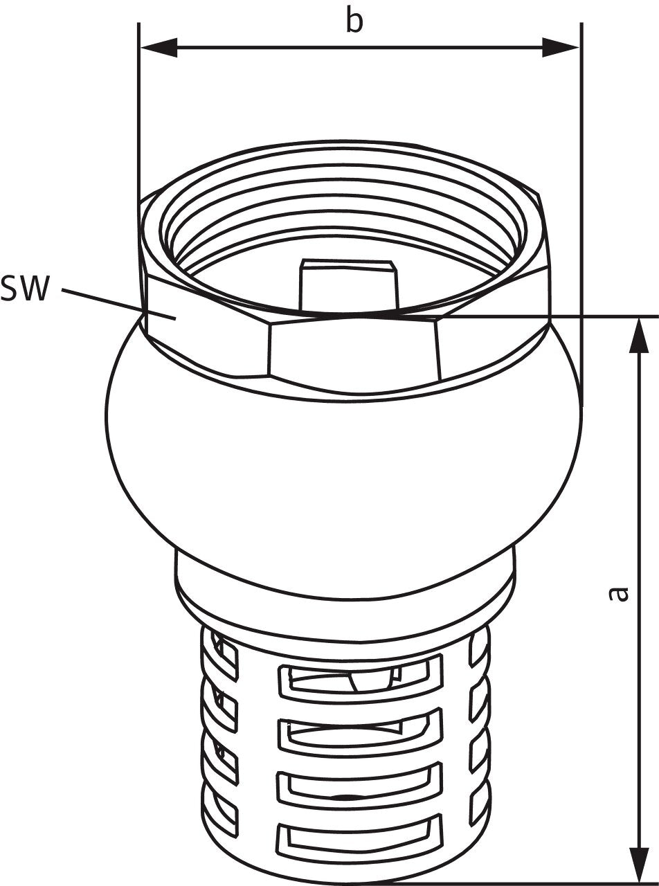 WILO Regenwassernutzung Fußventil R 1¼ Art. 2502408