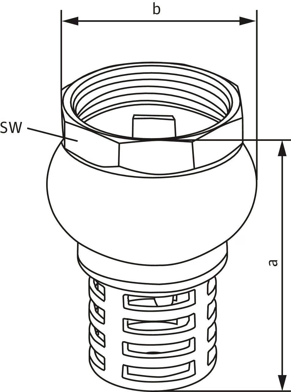 WILO Regenwassernutzung Fußventil R 1½ Art. 2502236