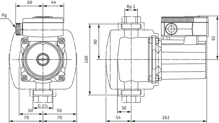 WILO Trinkwarmwasser TOP-Z 25/6 (1~230 V, PN 10, Inox) Art. 2045521