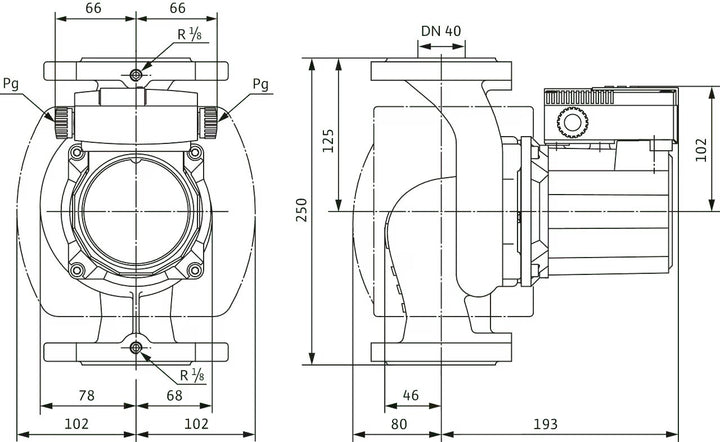 WILO Trinkwarmwasser TOP-Z 40/7 (1~230 V, PN 16, RG) Art. 2070569