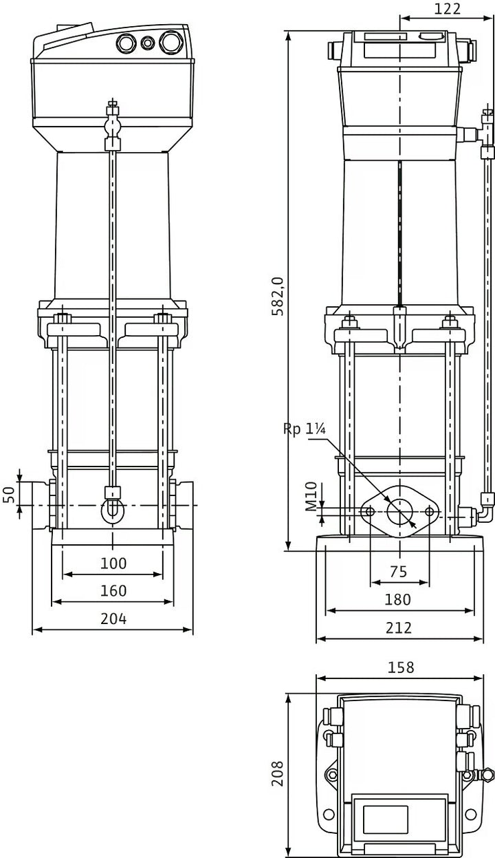 WILO Hochdruck-Kreiselpumpe Multivert MVISE 404-3G Art. 4225622