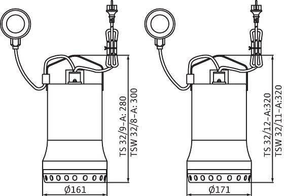 WILO Tauchmotorpumpe Drain TSW 32/11-A Art. 6045166
