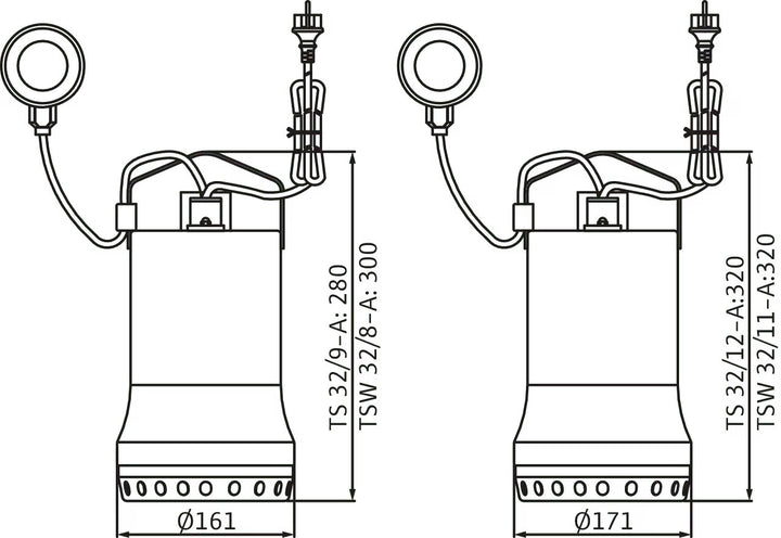 WILO Tauchmotorpumpe Drain TS 32/9-A Art. 6043943