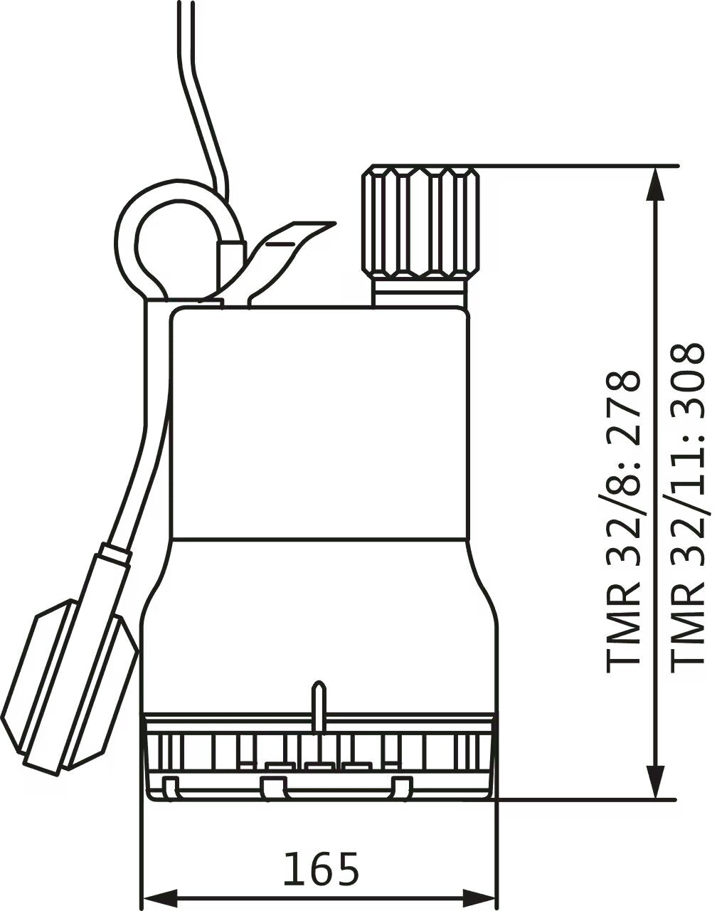 WILO Tauchmotorpumpe Drain TMR 32/8-10M Art. 4145326