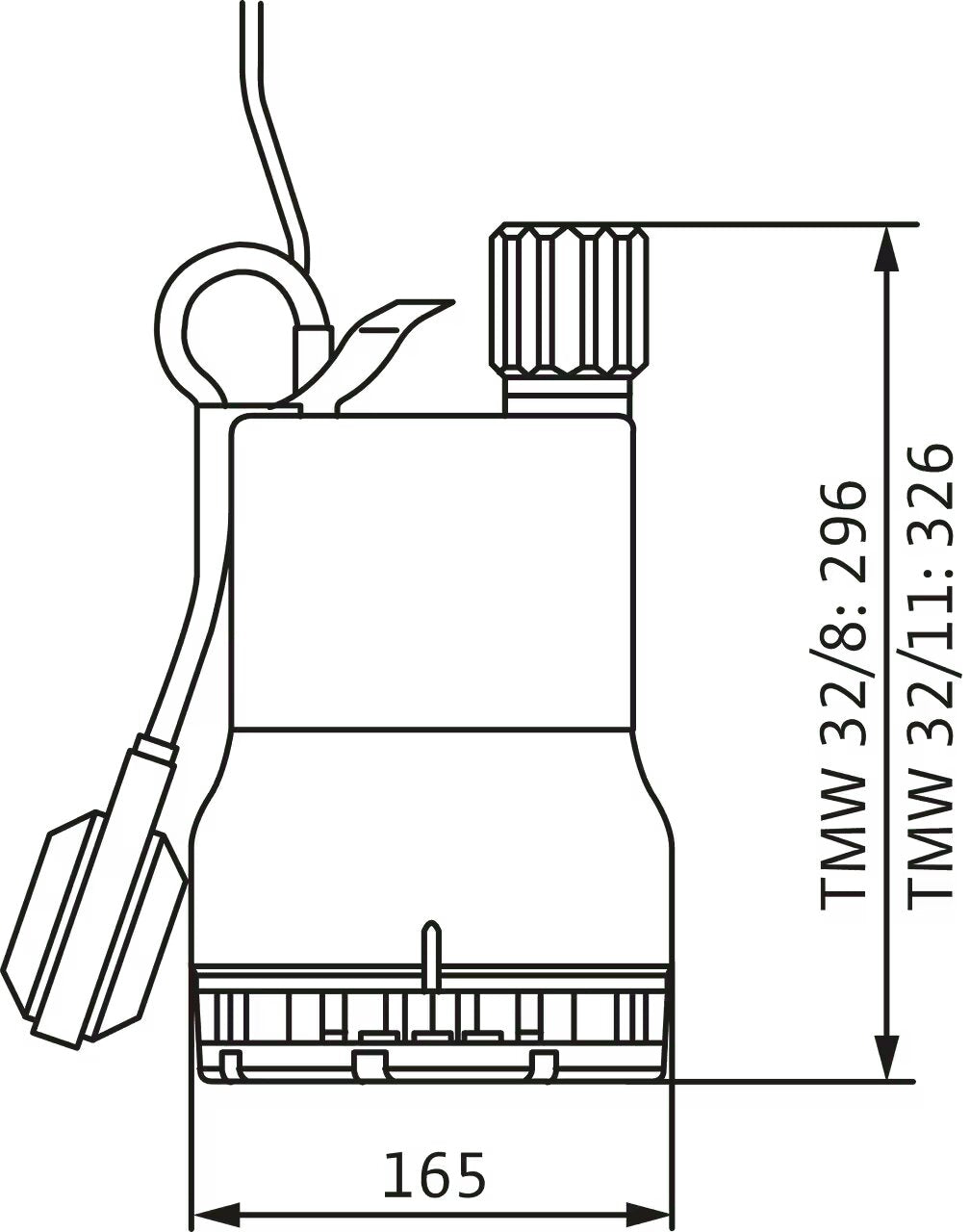 WILO Tauchmotorpumpe Drain TMW 32/8-10M Art. 4058059