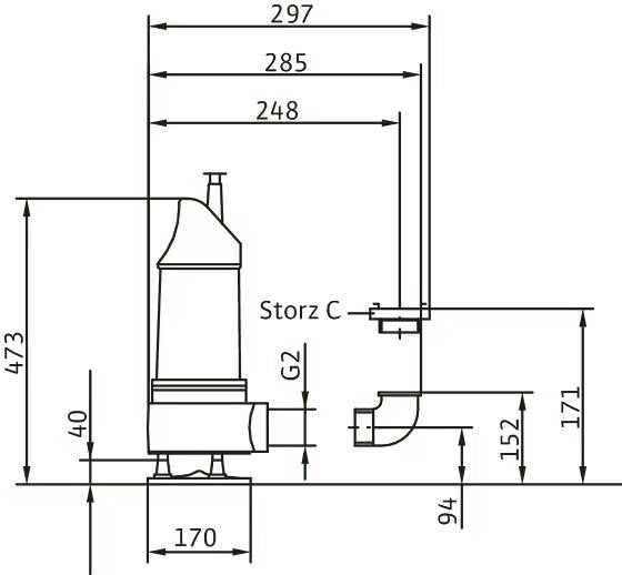 WILO Tauchmotorpumpe EMU KS 12ES GG Art. 6042088