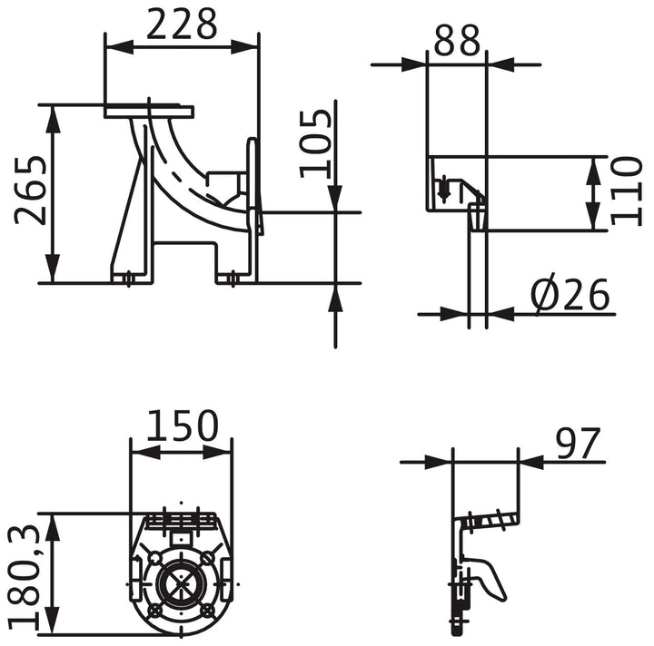 WILO Einhängevorrichtung DN 40/50 Art. 2057179
