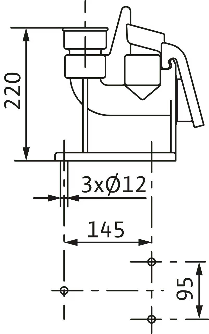 WILO Einhängevorrichtung Rp 1½ Art. 2082630