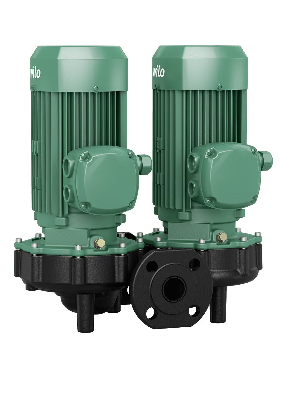 WILO Einstufigen Trockenläufer-Kreiselpumpe VeroTwin-DPL 50/105-0,75/2 280mm Art. 2155465