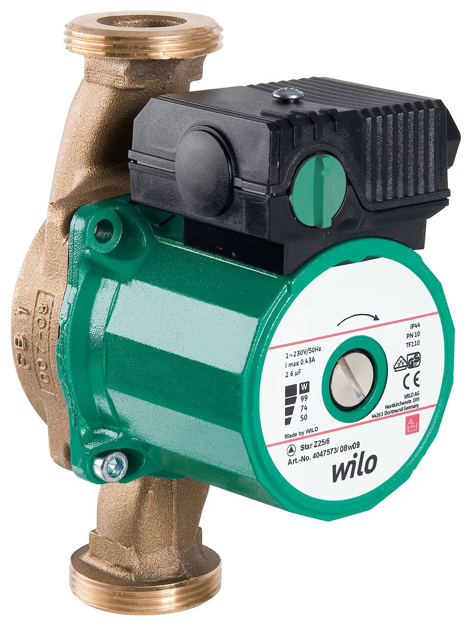 WILO Umwälzpumpe Star-Z 25/2 EM Art. 4029062