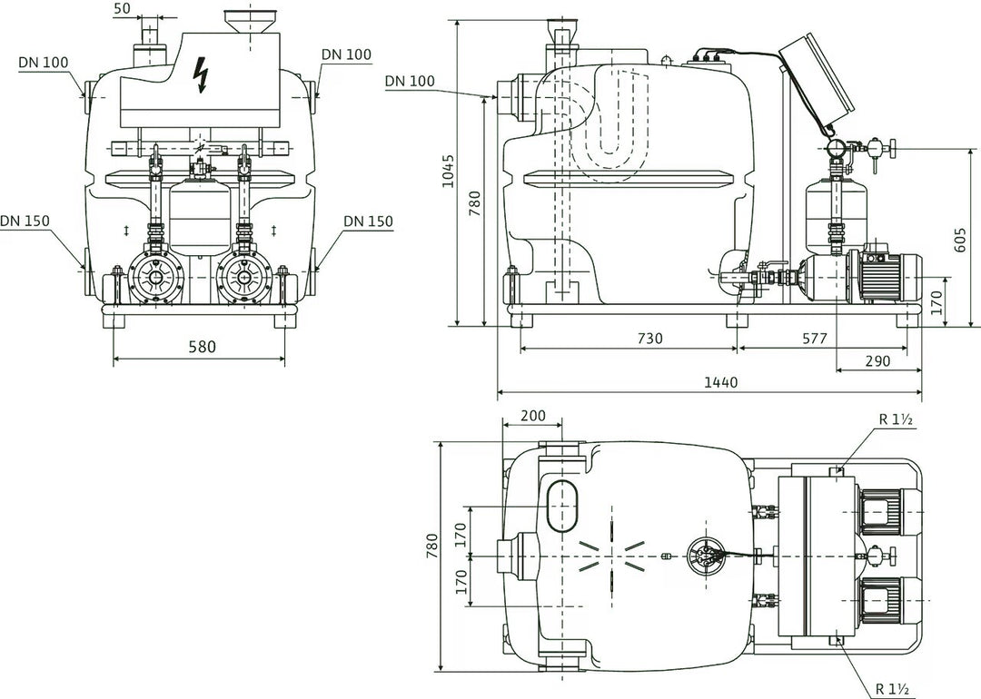 WILO Regenwassernutzung RainSystem AF 400-2 MP 305 Art. 2504588