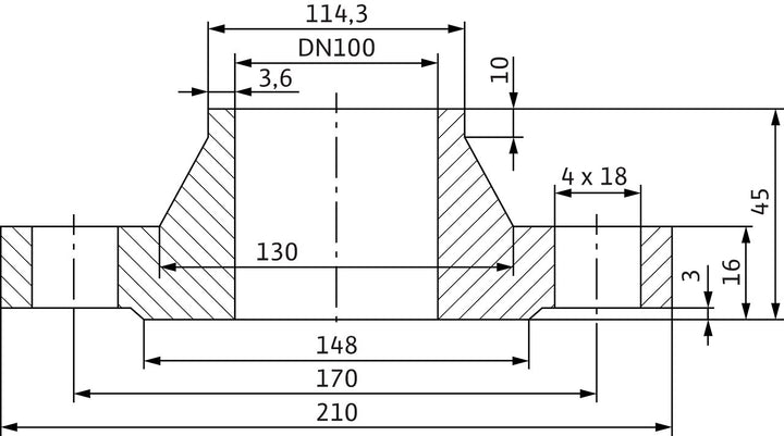WILO Mechanisches Zubehör Gegenflanschkit DN 32, PN 10 Art. 2105577