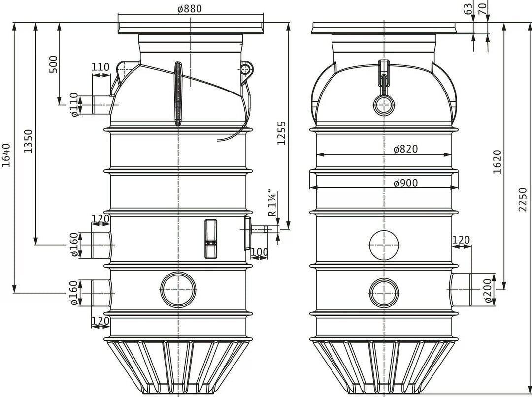 WILO Pumpenschacht Port 800.2-2250-03B Art. 2544206