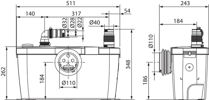 WILO Abwasserhebeanlage HiSewlift 3-15 Art. 4191675