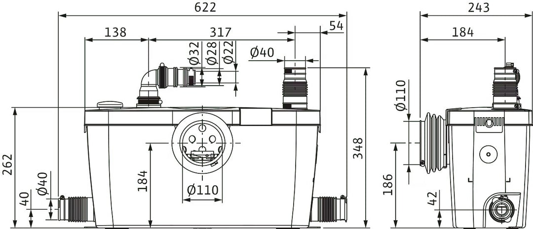 WILO Abwasserhebeanlage HiSewlift 3-35 Art. 4191677