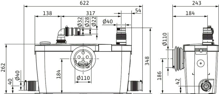 WILO Abwasserhebeanlage HiSewlift 3-35 Art. 4191677